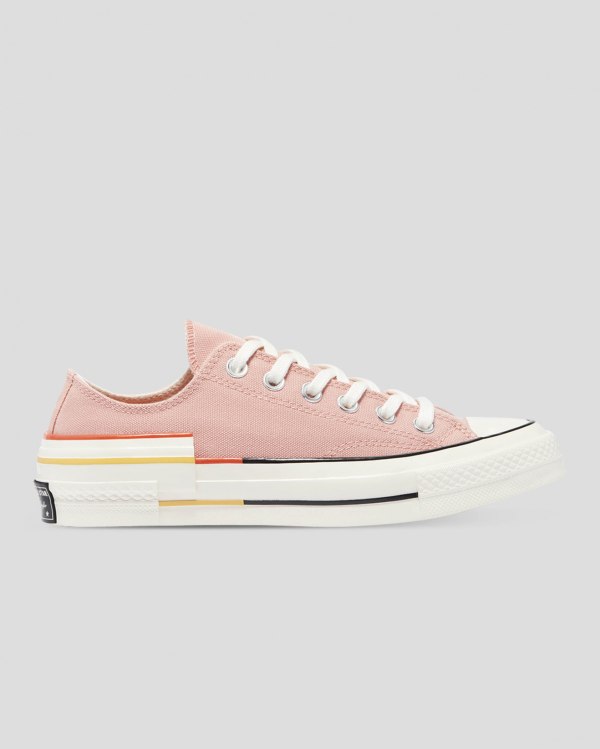 Converse Chuck 70 Colour Block Lyserød Sko Danmark - Converse Lave Sneakers Dame - 60374SGFY